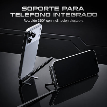Voltix™ - Cable de carga rápida 240W con soporte y adaptador de USB-A a USB-C”.